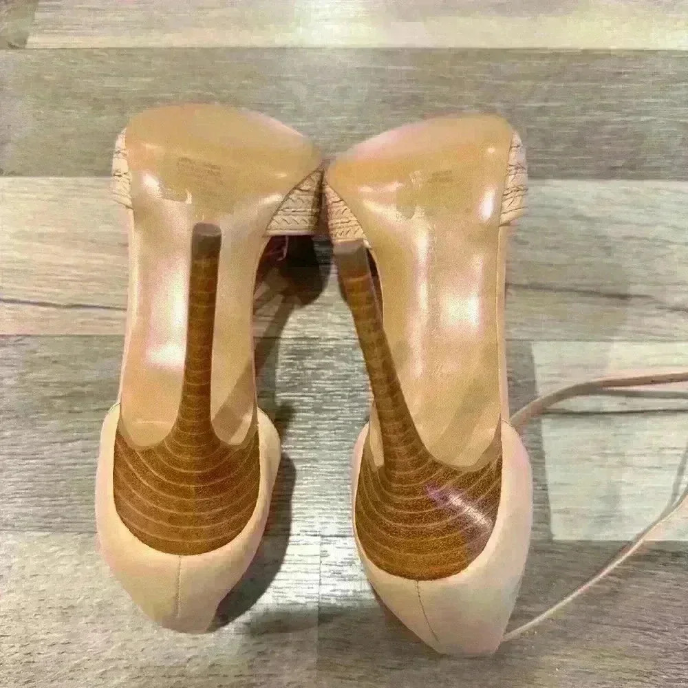 New Banana Republic Pumps Veronica Braided Leather Heels Pumps Size 9.5 - Picture 6 of 6